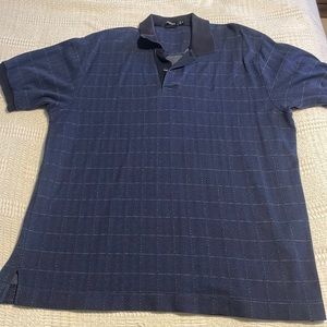 Nautica Polo T-Shirt Blue Collared Short Sleeve Cotton Mens - VERY SOFT